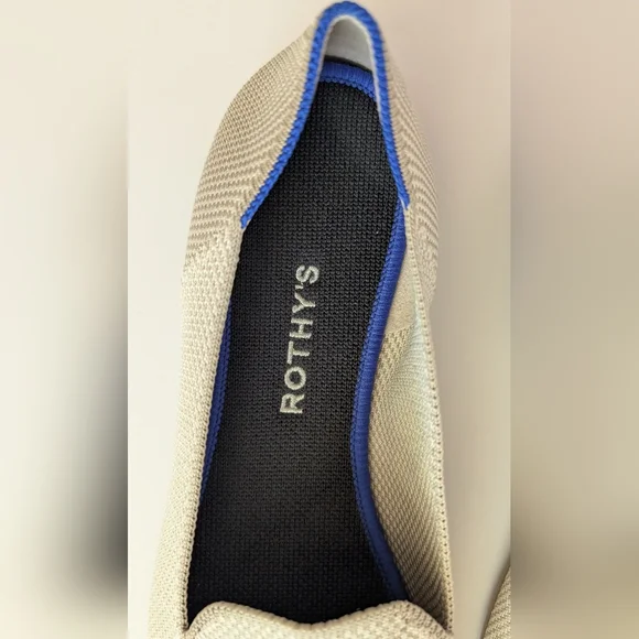 Rothy's Women's Cream Linen Flat The Loafer Shoes Size 10 - Picture 3 of 9